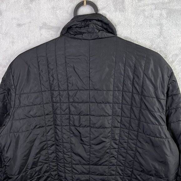 Eddie Bauer Quilted Jacket Women's Large Black Full Zip Winter Coat READ - Picture 9 of 16